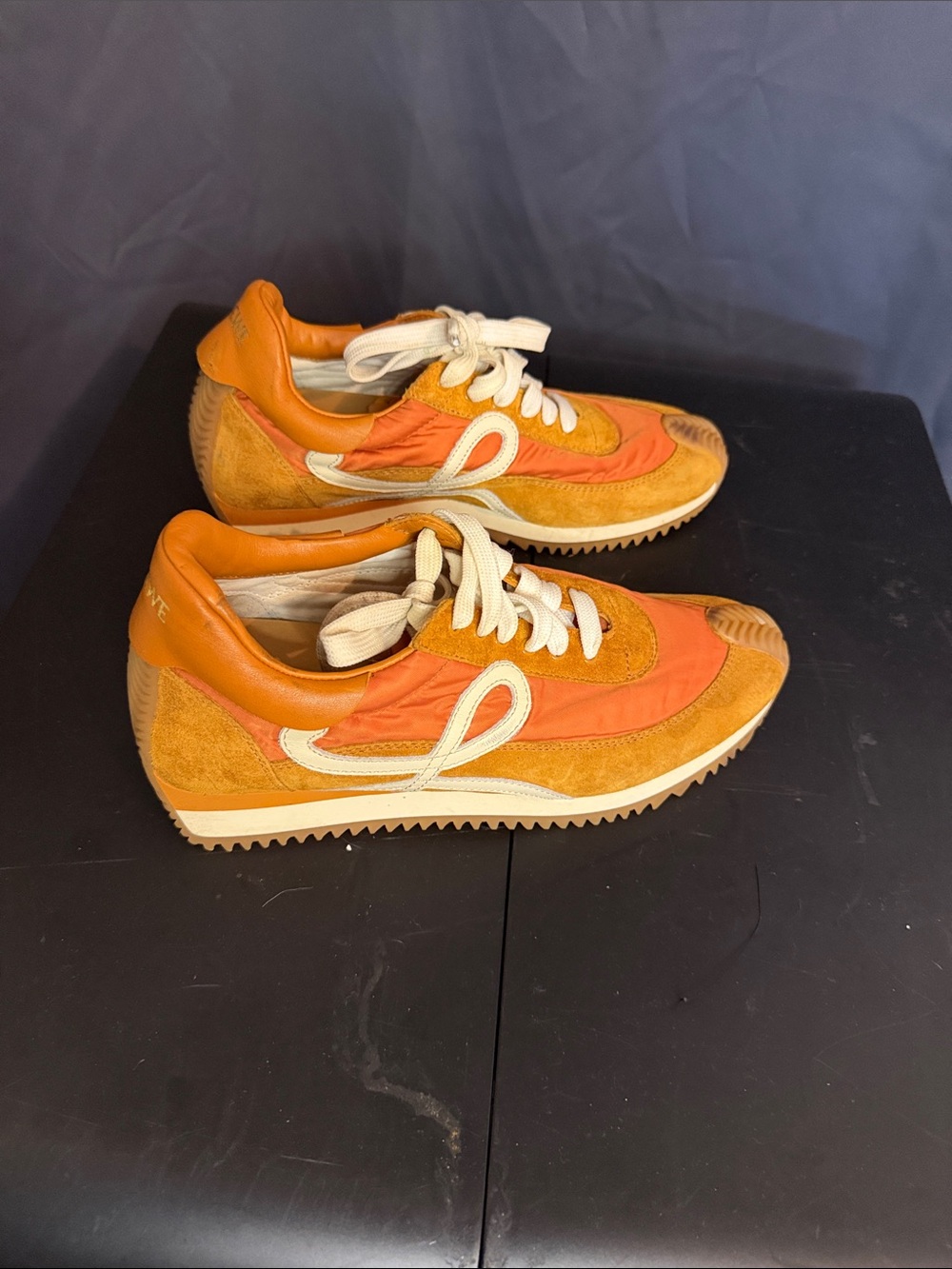 LOEWEOrange Suede & Nylon Retro Runner Sneakers